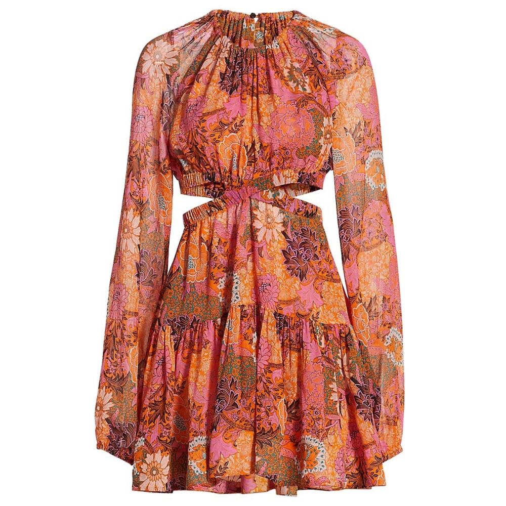 NEW ALC Floral Cutout Mini Dress - Picture 2 of 9